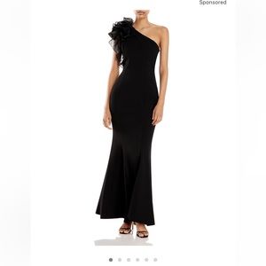 Aidan Mattox floor length one shoulder gown